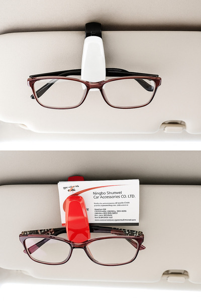 Kolezia Oto Araç İçi Araba Gözlük Tutucu Mandal Klips – Güneş Gözlüğü & Kartv...