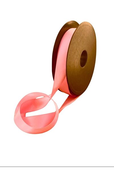 EL İŞİ DİY CRAFT Pink Satin Fabric Ribbon 2.5 cm X 35 m Gift Packaging Henna ...