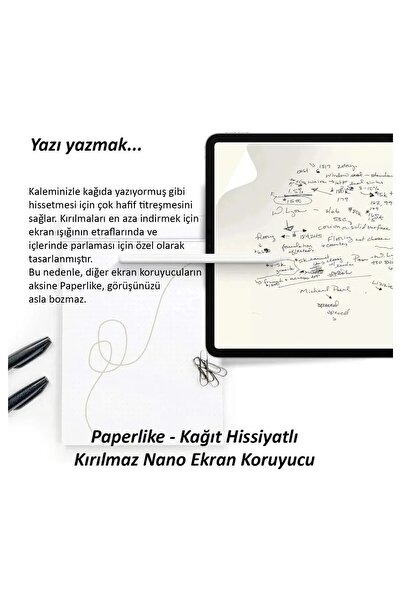 ZMOBILE Galaxy Tab S11 Ultra Paper like Ekran Koruyucu Kağıt Hissi Ekran Koruyucu Kağıt Hisli SM-X930 14.6"