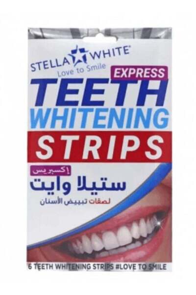 Stella White Teeth Whitening Strips, 6 Strips