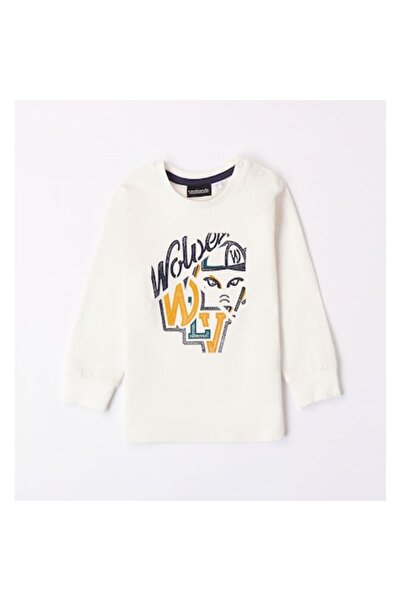 Sarabanda Bluza cu imprimeu pentru baieti, Sarabanda, Alb, 92-98 cm