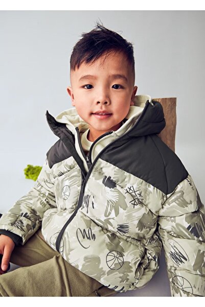 MAYORAL معطف مبطن بغطاء للرأس للأولاد 4417 رمادي