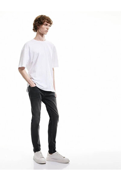 Koton بنطلون جينز رجالي مايكل أنثراسايت 5Sam40032Nd