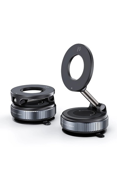 Qozie 360° Dönen Vantuz Telefon Tutucu Araç/Cam/Fayans/Masa Uyumlu