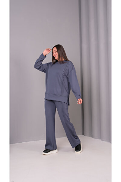 cto your style Women's Plus Size Crew Neck Tracksuit Set