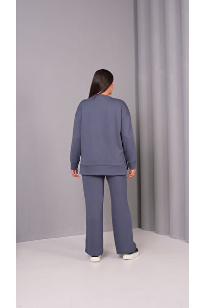 cto your style Women's Plus Size Crew Neck Tracksuit Set