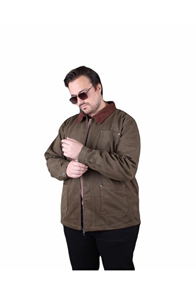 MocGrande Παλτό Gabardine μεγάλου μεγέθους Estilismo 25900 ΧΑΚΙ