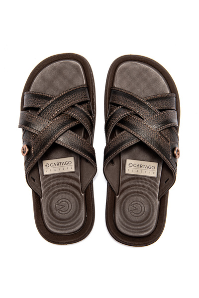 Cartago Essencial Slide мъжки чехли кафяви 39/46