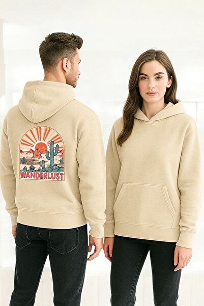 ArtYus Wanderlust Colorful cu imprimeu cu glugă Swea tricou