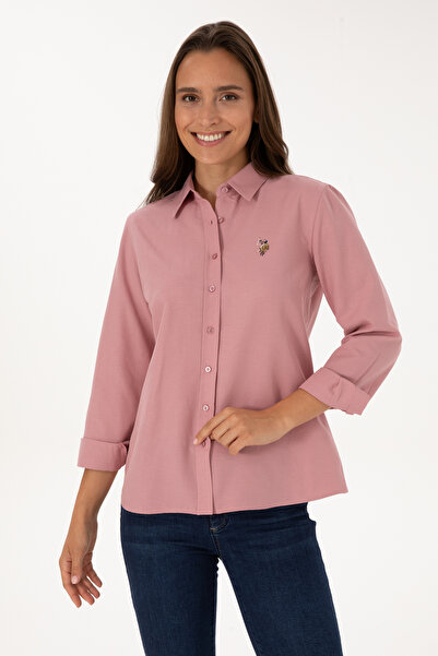 U.S. Polo Assn. Women's Orchid Long Sleeve Basic Shirt 50308043-Vr221