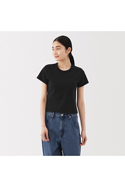 Muji تي شيرت قصير الأكمام وذو ملمس بارد