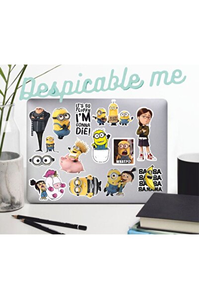 Hediyeni Al مجموعة ملصقات مينيونز |   ملصق للكمبيوتر المحمول والدفتر والتابلت والهاتف ودفتر الملاحظات ومجلة البوليت
