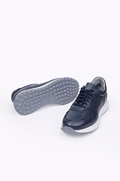 Vantaggio Savio Синій Черевики на шнурівці 100% натуральна шкіра Чоловічі кросівки