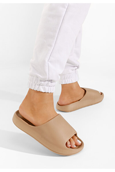 B T Shoes Khaki dámské pantofle Jomya