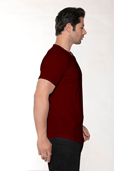 BlackHorn Men's Wide Collar 100% Cotton Loose T-Shirt