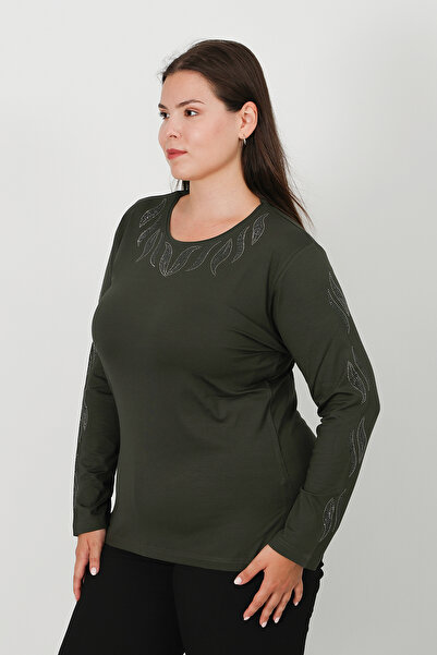 Lanze Stone Print Combed Cotton Blouse