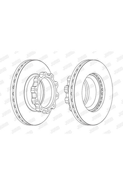 Jurid Disc frana spate stg/dr marca