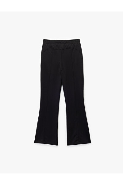 Koton High Waist Wide Leg Modal Blend Comfortable Fit Sports Sweatpants