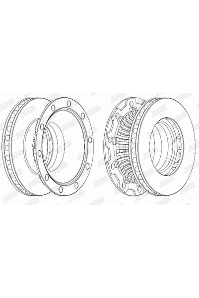 Jurid Disc frână spate stg/dr