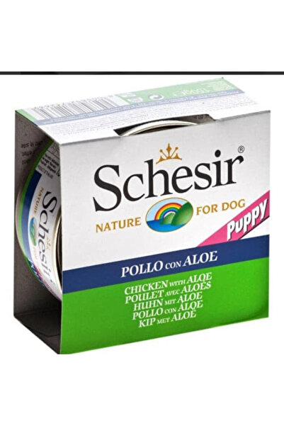 Schesir Sheba Canned Chicken Fillets with Aloe Vera Jelly for Puppies 150g
