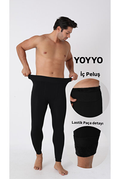 YOYYO Lenjerie de corp integrală din pluș, cu părți elastice din fleece, pent...