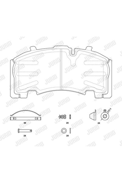 Jurid Set frână placute fata/spate