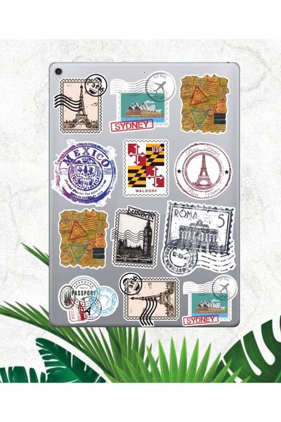 Hediyeni Al مجموعة ملصقات بتصميم الرقائق |   ملصق للكمبيوتر المحمول والدفتر والتابلت والهاتف ودفتر الملاحظات ومجلة البوليت