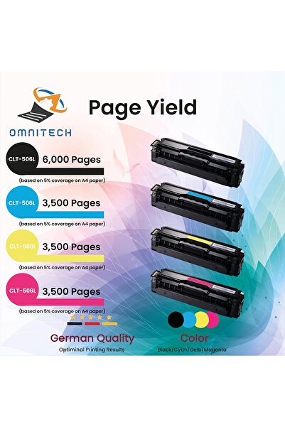 Omnitech خرطوشة حبر متعددة الاستخدامات عالية الإنتاجية من Omni Tech CLT-506L ...