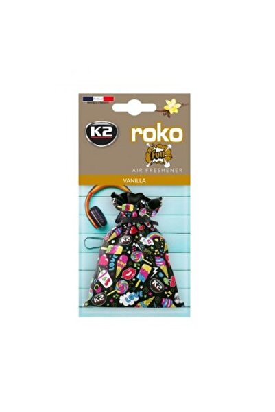 K2 Odorizant auto Fun V827F, tip saculet, parfum vanilie, 25 grame ROKO