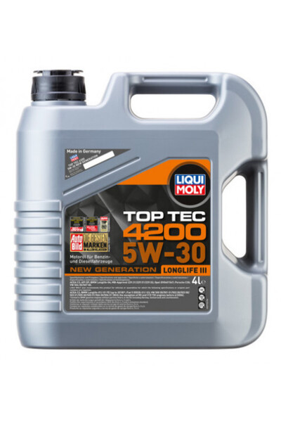 Liqui Moly Ulei Top Tec 4200 5W30 3715, motor, volum 4 litri, sintetic pentru...