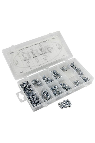 JBM Asortiment 110 piese niplu gresare