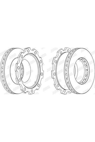 Jurid Disc frână axa remorcată