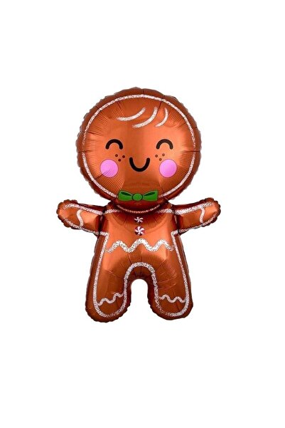 PartAntalya Πρωτοχρονιάτικο μπαλόνι Gingerbread Cookie Man Foil Balloon 48*69 cm Πρωτοχρονιάτικα μπαλόνια