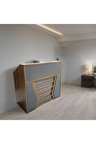 Tasamem Dafia طاولة كونتر خشب مقاس 160 سم