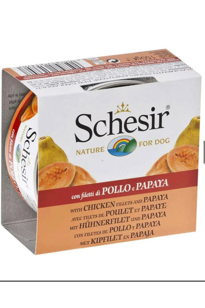 Schesir Sheba Wet Dog Food Chicken & Papaya with Rice 150g