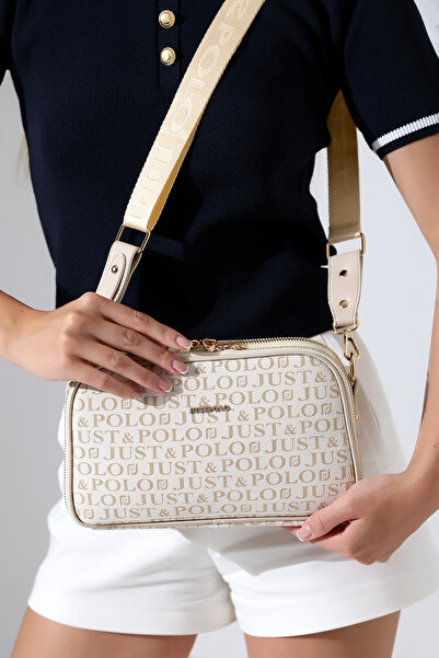 Just Polo JP 5-Compartment Adjustable Long Strap Shoulder Bag Wallet Combination