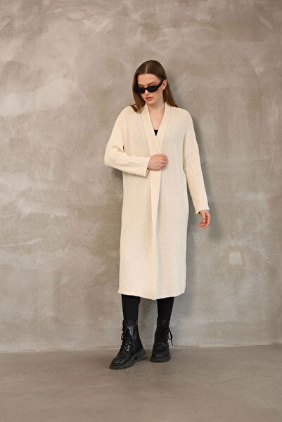 ÇEÇİM Maxi Size Knitwear Cardigan