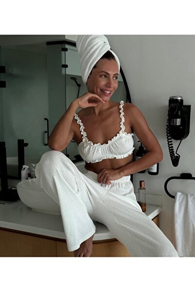 Modaludo %100 Pamuk Tasarım Pijama Takımı