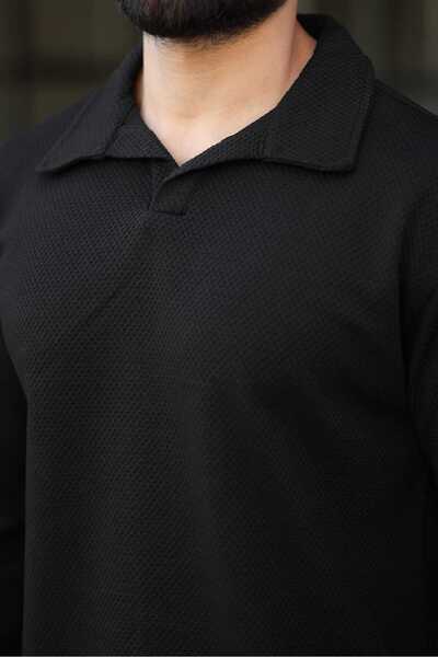 MFZ Giyim Petekli Alt Üst Pantolon Ve Patlı Yakalı Erkrk Sweat Takımı