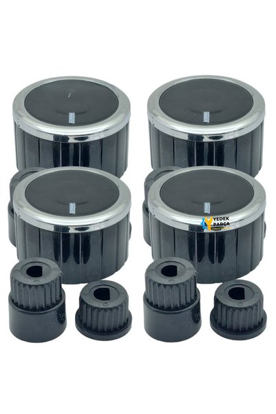 Ozba Ticaret Simfer Uyumlu Düğme 4 lü Takımı Ankastre Set Üstü Ocak Düğmesi