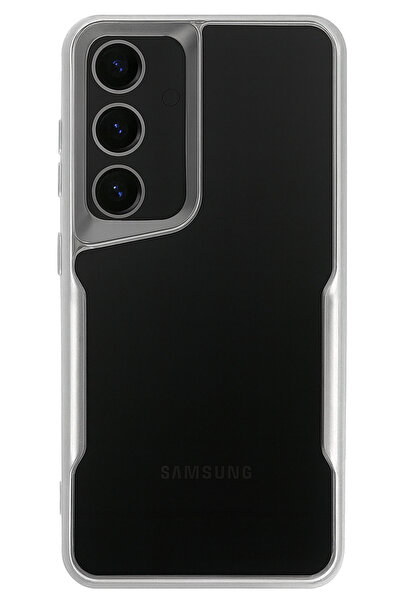 CEPSTOK Samsung Galaxy A55 Kılıf Darbe Önleyici Kenar Renkli Silikon Kapak