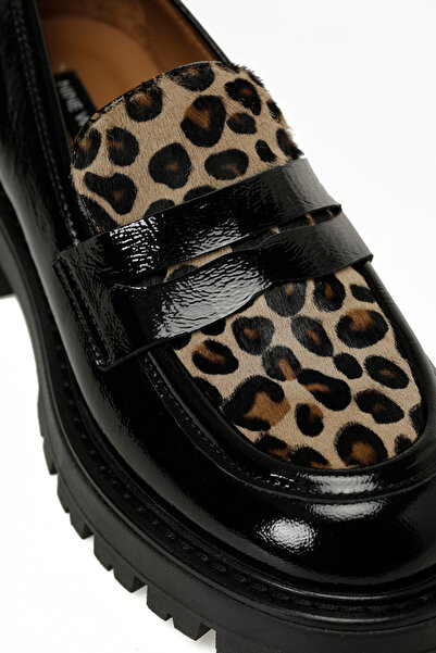 Nine West Leopar Kadın Loafer