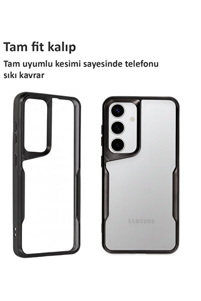 CEPSTOK Samsung Galaxy A35 Kılıf Darbe Önleyici Kenar Renkli Silikon Kapak
