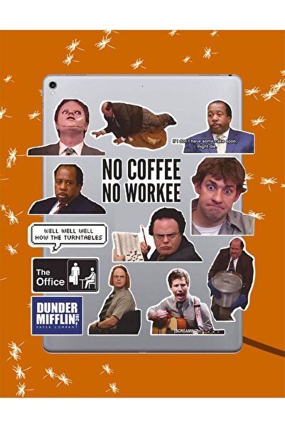 Hediyeni Al مجموعة ملصقات مكتب سيريز 6 |   ملصق للكمبيوتر المحمول والدفتر وال...