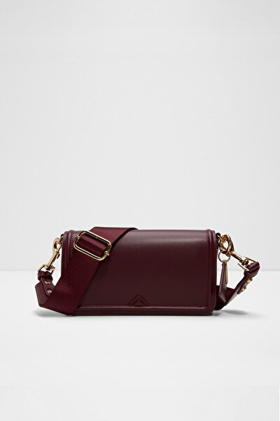 Aldo Gwendy - Women's Small Size Burgundy Two-Compartment Detachable Adjustable Crossbody Bag