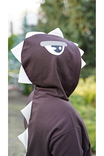 Classio Kids Boys' Three-Ply Dino Hoodie Sweat/Hoody