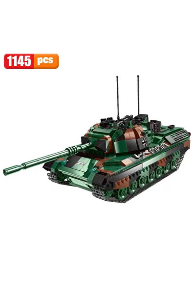 Choice17 06049 1145pcs Military Series T92 Tank Leopard-2A6 Challenger 2 Type99 Main Battle Tank Building Blo