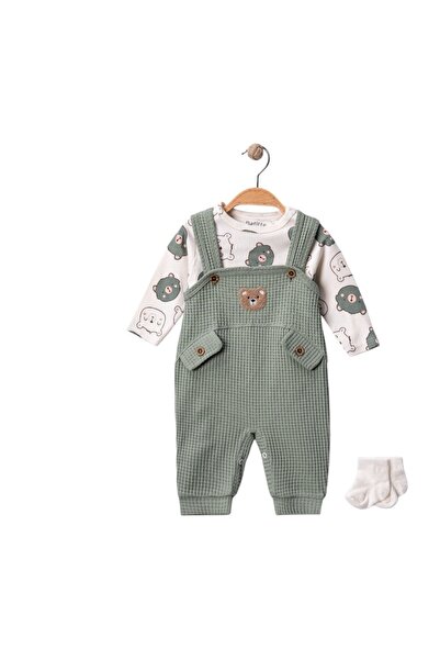 NAFİTTO Teddy bear buttoned jumpsuit