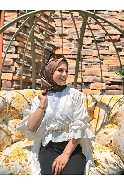 Modakaşmir Mk Cotton Scarf - Bronze