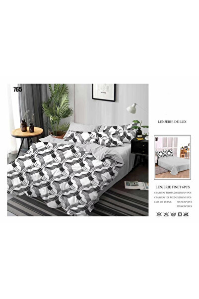 FIONNA.RO Lenjerii De Pat Din Finet 6 Piese - Retro